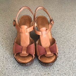 Born brown tone heels